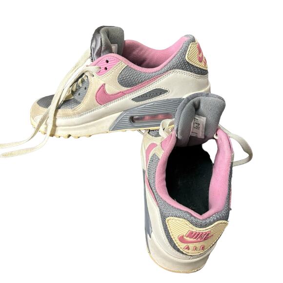 Nike Air Max 90 women’s 8.5 – grey pink running sneakers, retro vintage vibes - Picture 13 of 14
